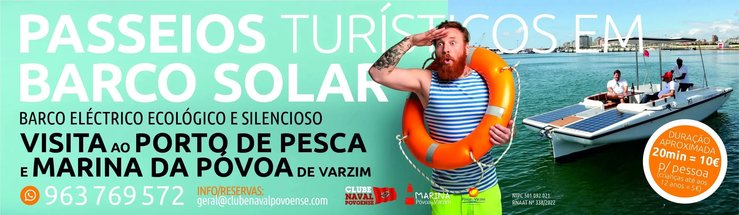 Passeios Turísticos em Barco Solar